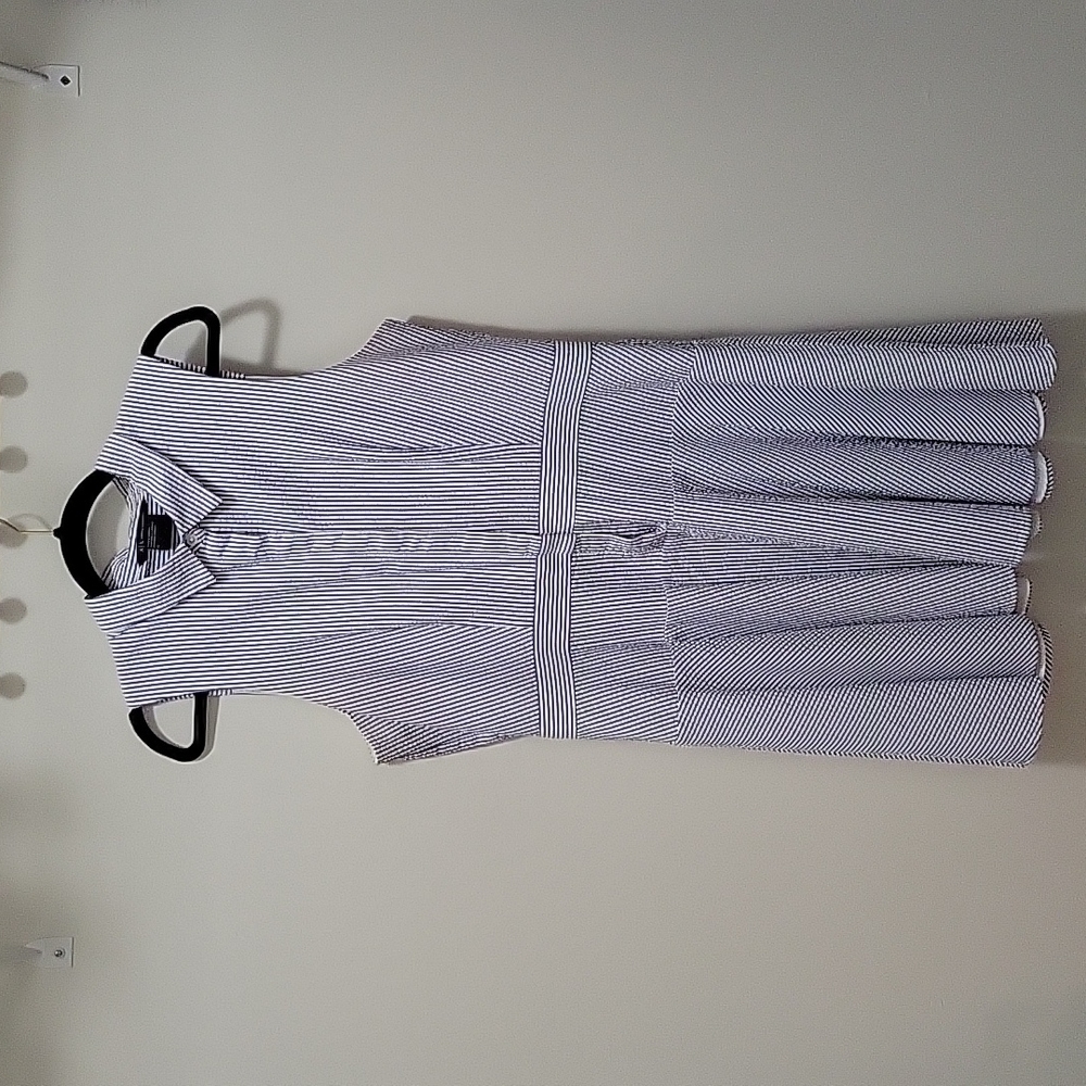 Armani Exchange Seersucker Dress